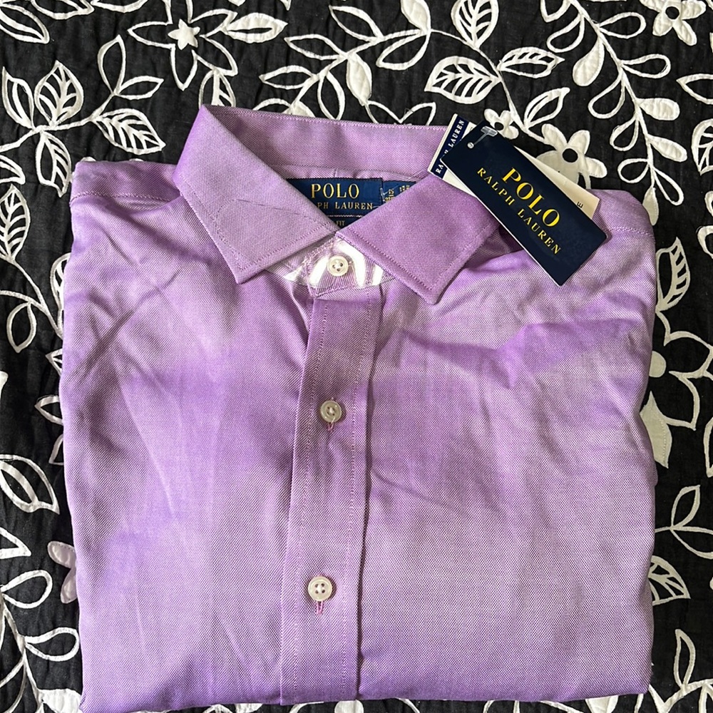 (81)NWT Mens long sleeve casual shirt by Polo Ralph Lauren. Size 15–32/33